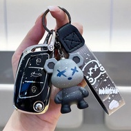 Car Key Smart Case Cover For Citroen C2 C3 C4 C5 X7 C8 Picasso CACTUS Peugeot Car Keychain Protector