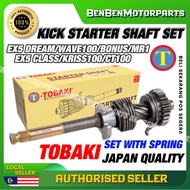 EX5 DREAM / WAVE100 KICK STARTER SHAFT WITH SPRING FULL SET TOBAKI
