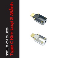 2-Piece Aluminum Case Type C Head | Type C DIY Custom Cable