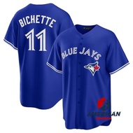 Men's MLB Toronto Blue Jays  11 Bo Bichette Blue Baseball Jersey