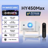 Magcubic HY450Max Projector 1300 ANSI 1080P Native 8K Support Android 14 Auto Focus WiFi 6 Smart Hom