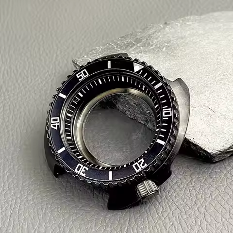 6105 6309 Abalone Turtle Case with Sapphire Glass Aluminum Bezel Insert Fits 7S26 4R35 NH34 NH35 NH3