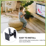 🏠 1Pc Adjustable Black LCD TV Bracket 27 Inch Rotatable Steel Rack for Home