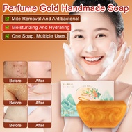 【Golden Perfume Soap】Men's Handmade Soap/Perfume Essential Oil Soap/Facial Cleansing Soap/Beauty Ski