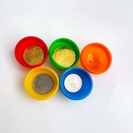 12pcs 32mm Mini Colourful Gacha Ball Capsule Ball Empty Plastic Ball Lucky Draw Ball for Games Lucky