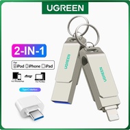 Ugreen 2-in-1 OTG Pendrive 1TB Usb Flash Drive 2TB Memory OTG USB Stick Key for iPhone Pendrive Stor