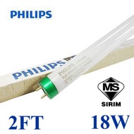 25PCS PHILIPS 18W 2FT BRIGHT BOOST SUPER 80 18W/865 DAYLIGHT 6500K