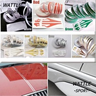 WATTLE Car Body Decal Fashion Waist Line Racing Pinstripe Steamline