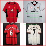 2002/2003 season Manchester United home and away retro football jersey T-shirt
