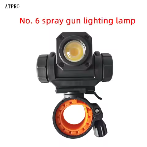 USB Rechargeable LED Paint Spray Gun Light Portable Automotive Paint Inspection Lamp Variable Bright
