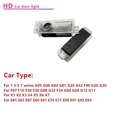 LED Car Door Logo Projector Welcome Ghost Shadow Light Accessories For BMW X5 E53 2000- 2006 2005 20