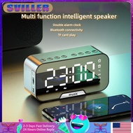 LED Digital Alarm Clock, Bluetooth Speaker Screen Display, Multi-function Alarm Clock, FM Radio, Mirror Alarm Clock, Subwoofer, Audio, Desktop Clock