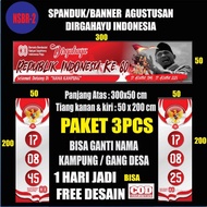 Benner / Spanduk Gapura / Spanduk 17 Agustus / Dirgahayu RI ke - 80
