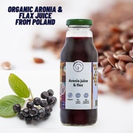 Sedno Organic Aronia Juice &amp; Flax 300ml from Poland ~ NO SUGAR added, NO ADDITIVES added