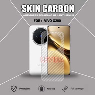 Skin Carbon Vivo X200 Vivo X200 Pro Skin Back 3D Anti-scratch Skin Carbon Vivo X200 Vivo X200 Pro