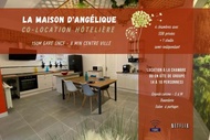La maison d'Angelique - Colocation hoteliere a 150m Gare TGV- Grande cuisine equipee &amp; salon - Fibre