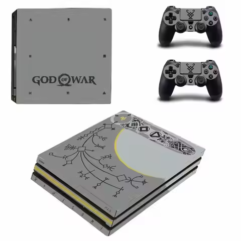 God of War PS4 Pro Stickers Play station 4 Skin Sticker Decal For PlayStation 4 PS4 Pro Console & Co