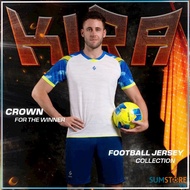 Đồ Đá Banh Cao Cấp Egan Kira Màu Trắng Xanh - Bộ Quần Áo Thể Thao Chống Tia UV