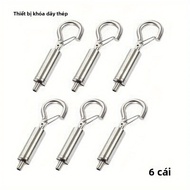 6 Chiếc Có Thể Điều Chỉnh Khóa Cáp Bằng Thép Không Gỉ Có Móc-Mắt Siết Bu Lông Di Động Treo Cho Văn P