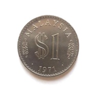 Malaysia Old Coins Collection - RM1 Old Coin 1971 / RM1 Duit Syiling Lama 1971