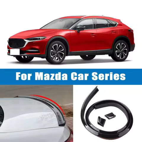 1.5M 5D Carbon Fiber Spoiler Refit Tail Auto Trunk Lid Gap Tail Decoration Sealing Strip for Mazda 3
