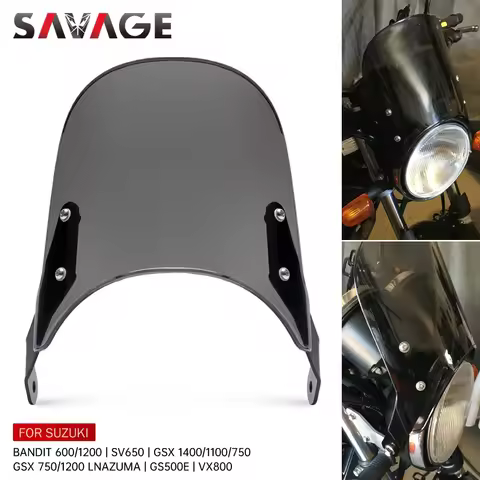 Windshield Windscreen For SUZUKI SV650 GS500E GSF 600 1250 BANDIT GSX 1400 750 lnazuma Motorcycle He