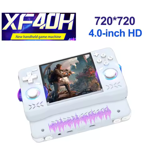 Newest XF40H Retro Handheld Game Console Linux 4.0'' IPS Screen Supports WiFi Glowing Rocker Portabl