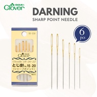 CLOVER DARNING Needle Set - Sharp Point (Set of 6) 55-009, Japan Craft, DIY, Handmade, Sewing, Knitt