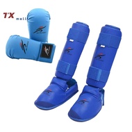 【UClanka】 Karate Sparring Gear Set Leg H Protector Shin Guard Palm Boxing Gloves So Shoes MMA Traini