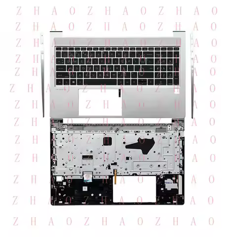 L+ For HP Probook 450 455 G8 Upper Case Palmrest Backlit Keyboard M21742-001