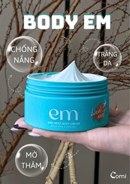Kem body EM + kích trắng anpha abutin