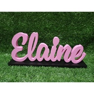 Wooden Name 4 INCHES HEIGHT MAKAPAL 12mm THICKNESS Wooden Letters Customized Standee Wood Letters