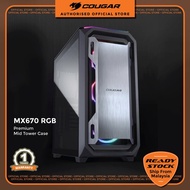 COUGAR MX670 RGB Premium Mid Tower Case with Brushed Aluminum Craftsmanship