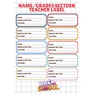 NAME STICKER CUSTOMIZED SOLD PER PAGE