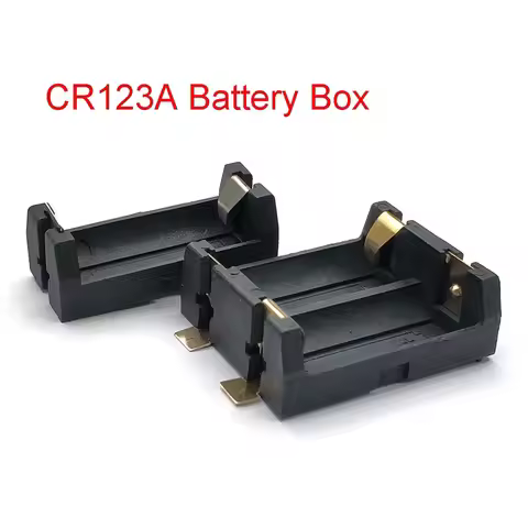 CR123A 16340 SMD SMT THM Battery Holder Nylon LIR123A Battery Storage Box Flame Retardant Pin Type G