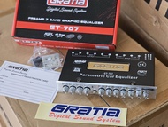 ปรี7แบน GRATIA GT-707 (ยกลัง 20ตัว) ราคาขายส่งยกลัง จำนวน20ตัว ปรีรถยนต์ 7แบรน