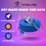 Pre-made Cat6 Outdoor Network Cable 10m–50m – Speed 1000Mbps, 8 Strands