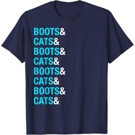 Boots & Cats | Funny Edm Rave Festival Techno T-Shirt T-Shirt