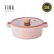 NEOFLAM - 粉紅色雙耳煲連玻璃蓋(IH) (22cm)