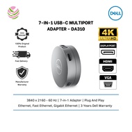 Dell 7 in 1 USB C Mobile Adapter DA310 (USB Type C to HDMI / VGA / Display Port / Ethernet / USB-C /
