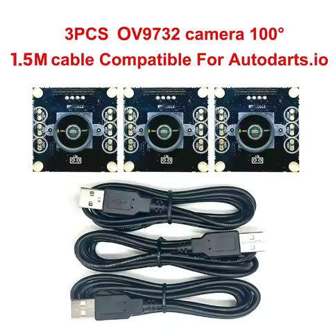 OV9732 USB Camera Module 100° 30FPS No Distortion Compatible For Autodarts.io Win Mac Linux Raspberr