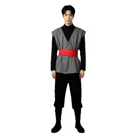 Dragon Ball Super Black Goku Cosplay Costume Men Zamasu Grey Gi Uniform Halloween Party Anime Role P