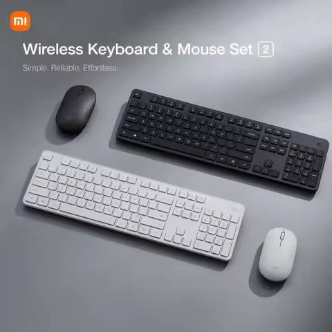 Xiaomi Keyboard and Mouse Set 2 2.4G Wireless Keyboard and Mouse Set Office Slim Keyboard 104Keys Sm