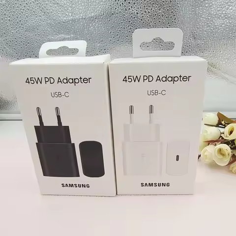 Original SAMSUNG A56 F56 45W Charger EU USB Fast Charge Power Adapter For Galaxy S25 Edge F56 M56 A3