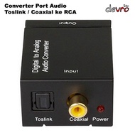 Toslink Coaxial To RCA Audio Converter - RCA DAC Converter - TC51800