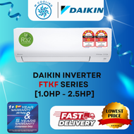 [INSTALLATION] Daikin Aircond Inverter R32 1.0HP ~ 2.5HP FTKF MODEL (WITH WIFI ADAPTOR) [4-5 Days de