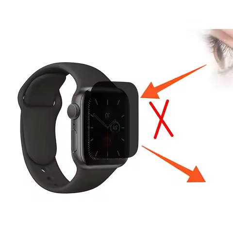 3pcs Anti-Spy Screen Protector for Apple Watch 41mm 45mm 40mm 44mm Curved Privacy Soft Film for Iwat