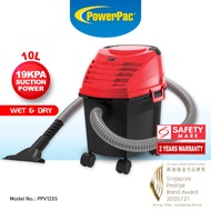 PowerPac Wet &amp; Dry Vacuum Cleaner, Bagless Vacuum Cleaner, Powerful Vacuum Cleaner 19KPa Suction (PPV1255)