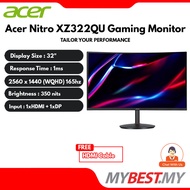 Acer  Gaming Monitor Nitro XZ322QU S 31.5" VA Curved 1500R 165Hz 1ms HDR400 2K