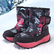 บูทกันลื่นสำหรับรองเท้าลำลองเด็กผู้หญิง,รองเท้าเด็กรองเท้าบูทฤดูหนาวใส่ลุยหิมะรองเท้าผ้าใบแฟชั่นเด็กอบอุ่น2023